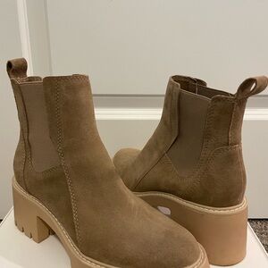 Dolce Vita Brown Suede Ankle Booties